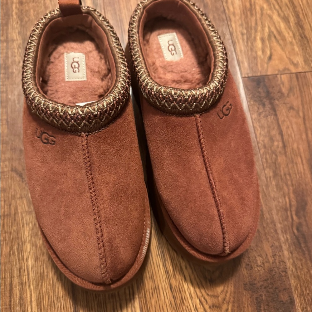 UGG burgundy Suede Slip-Ons
